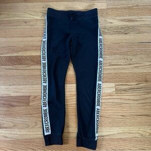 Abercrombie Kids Black Slim Jogger Pull On Sz 11/12